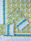 hand block printed with natural dye double bedsheet