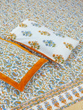 sanganeri hand block bedsheet