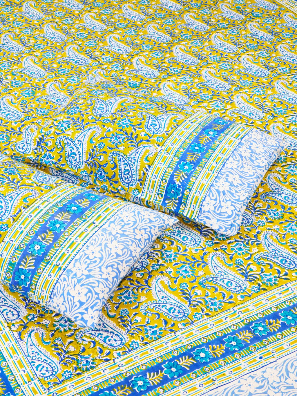Hand Block Printed Jaipuri Double Bedsheet
