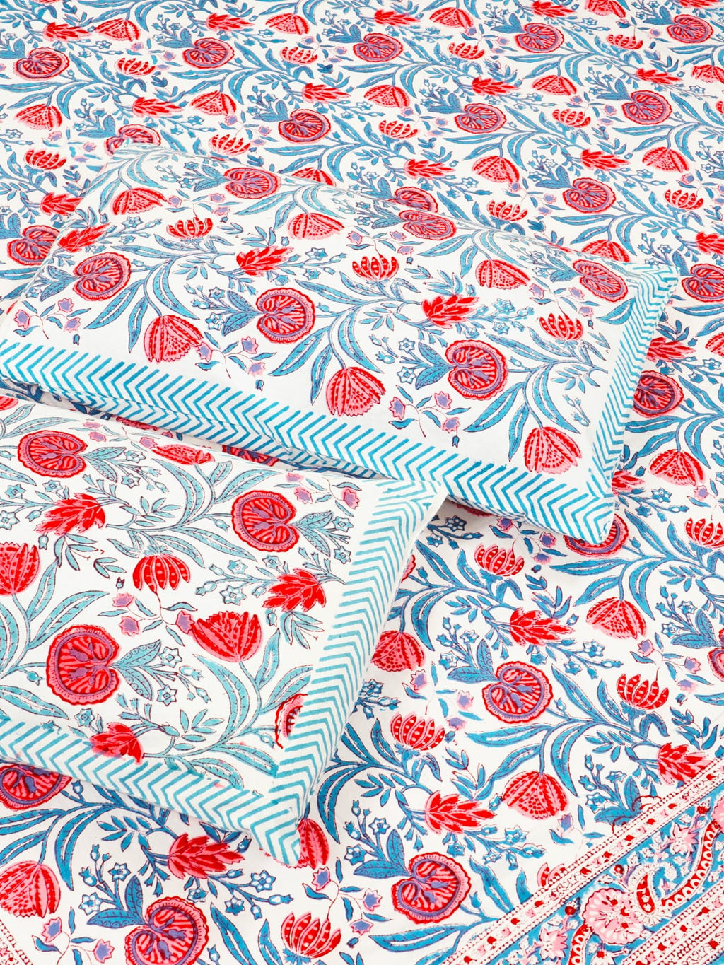 Hand Block Printed Jaipuri Double Bedsheet