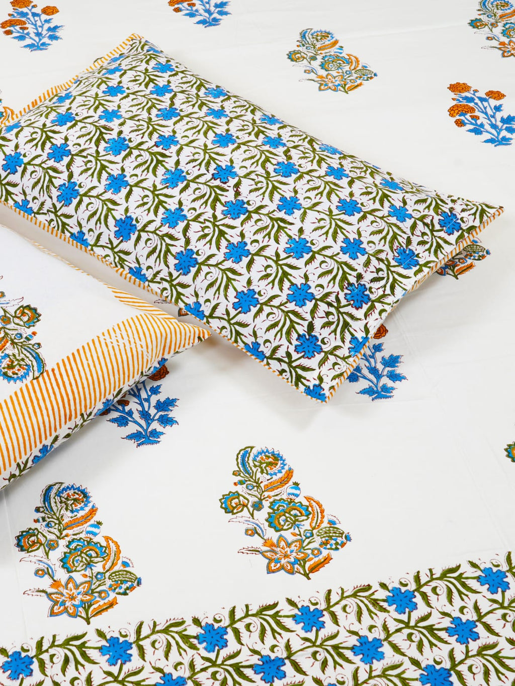 Hand Block Printed Jaipuri Double Bedsheet