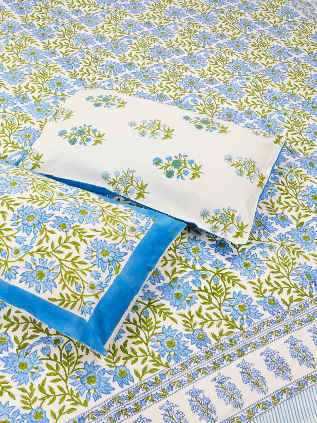 Hand Block Printed Jaipuri Double Bedsheet