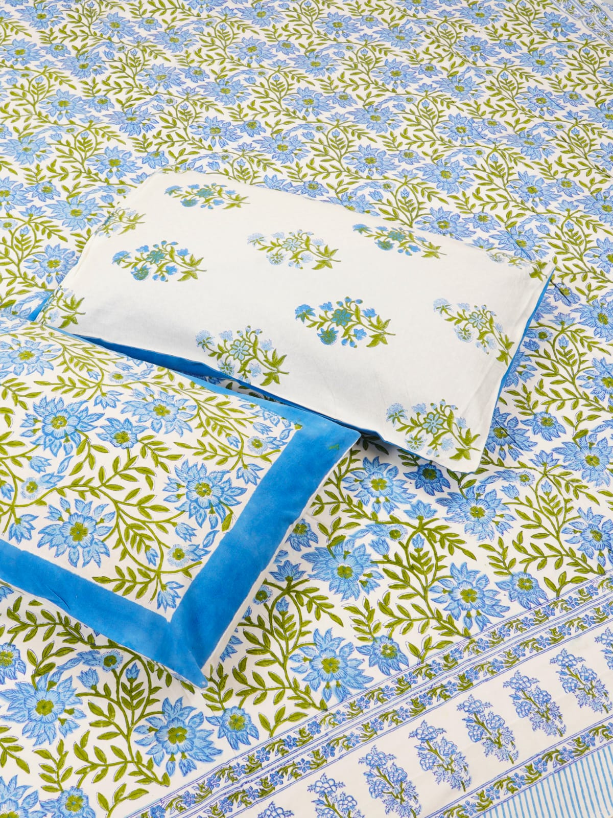 Hand Block Printed Jaipuri Double Bedsheet