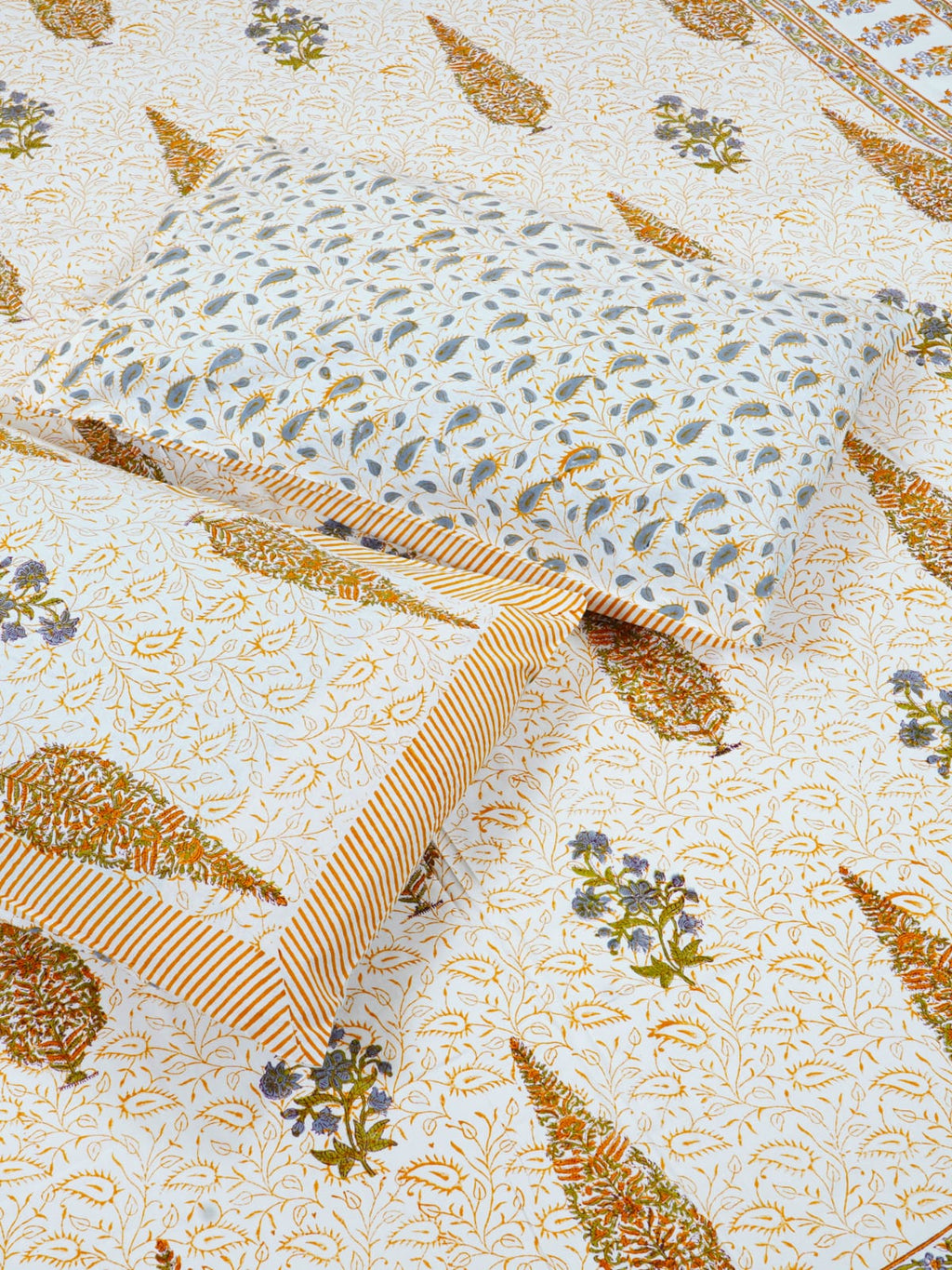 Hand Block Printed Jaipuri Double Bedsheet