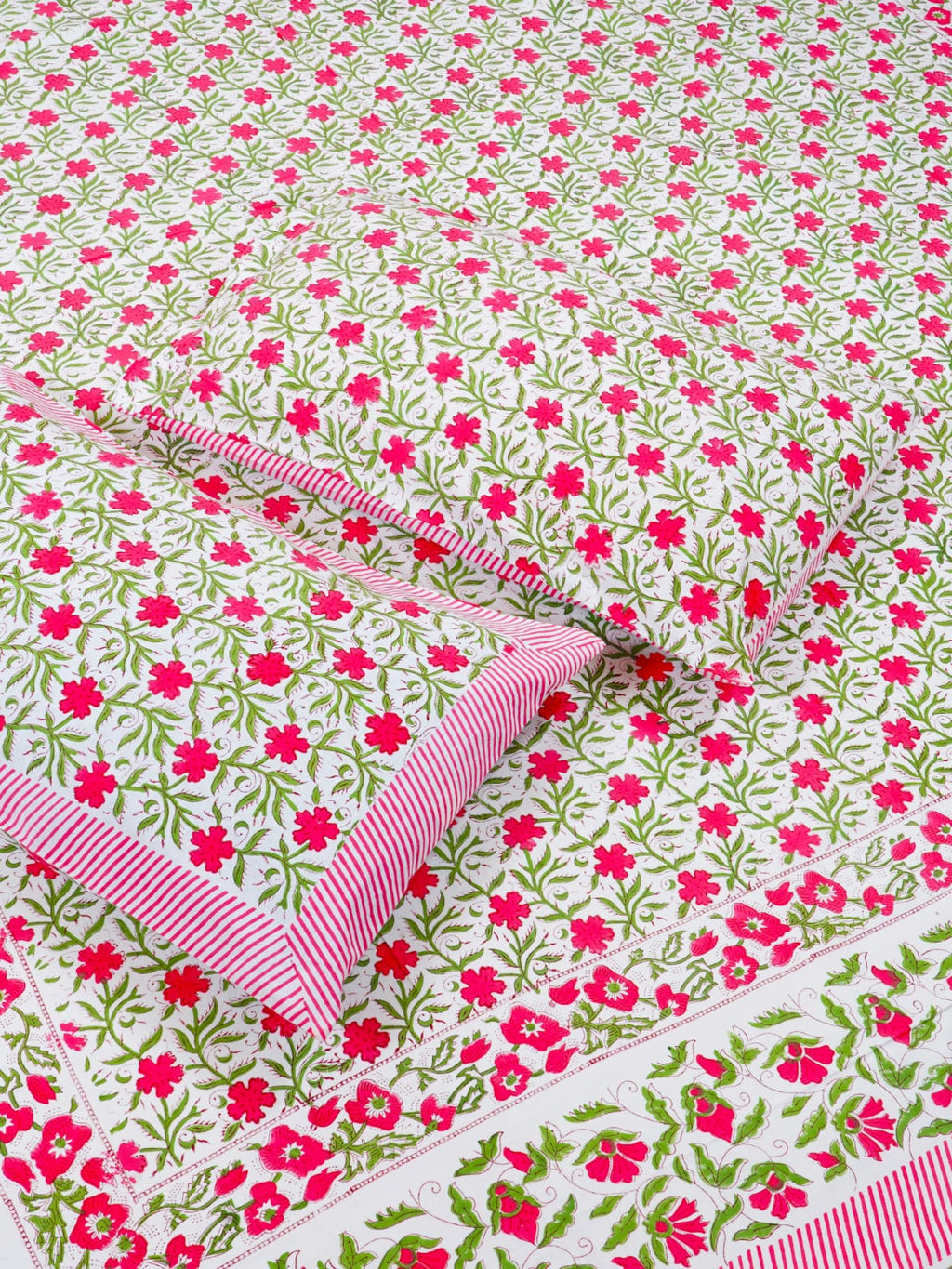 Hand Block Printed Jaipuri Double Bedsheet