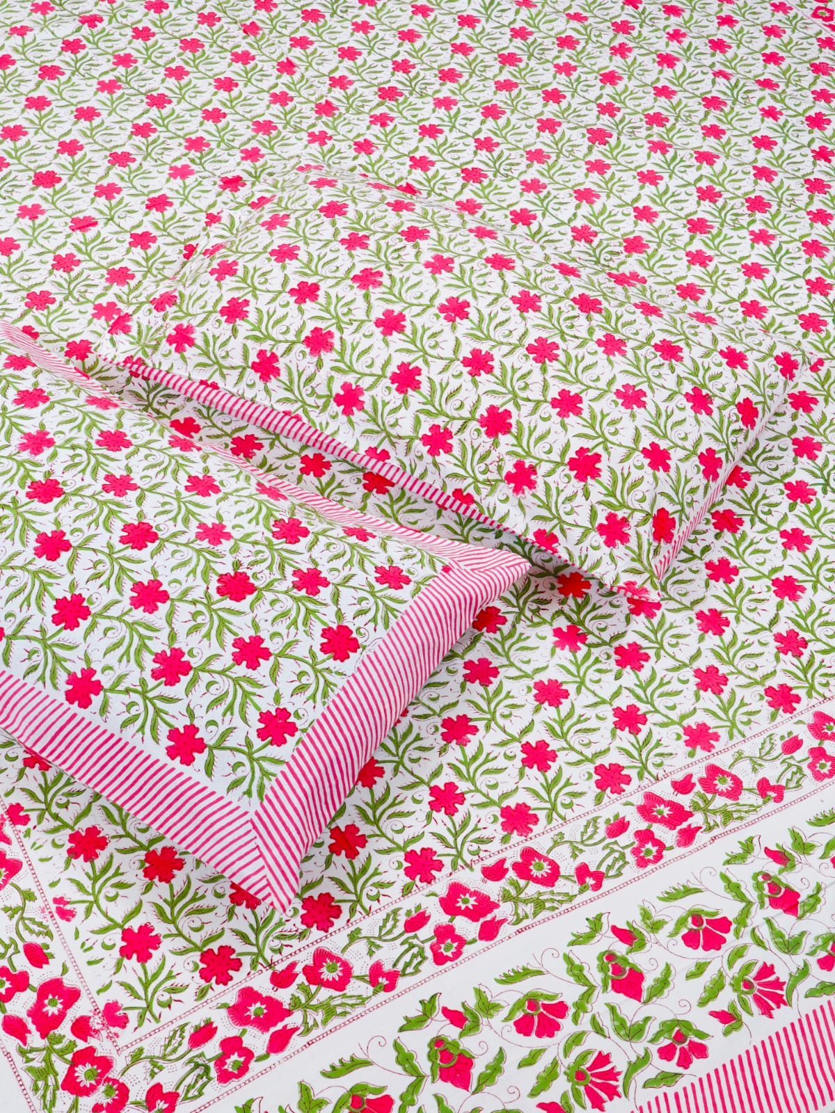 Hand Block Printed Jaipuri Double Bedsheet