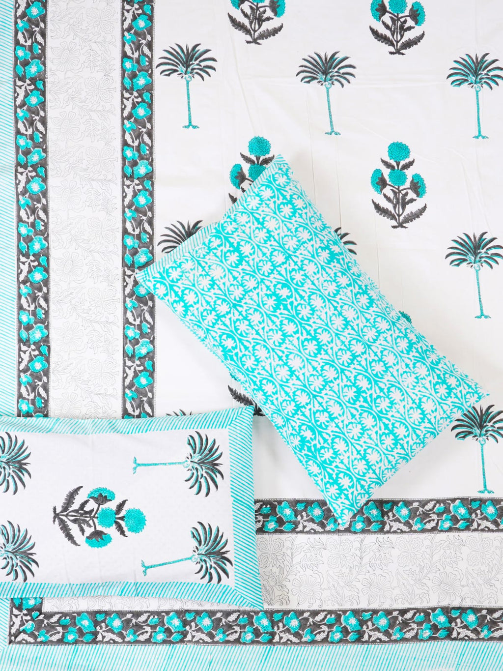 Hand Block Printed Jaipuri Double Bedsheet