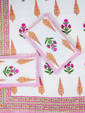 organic hand block mugal butta  printed bedsheet