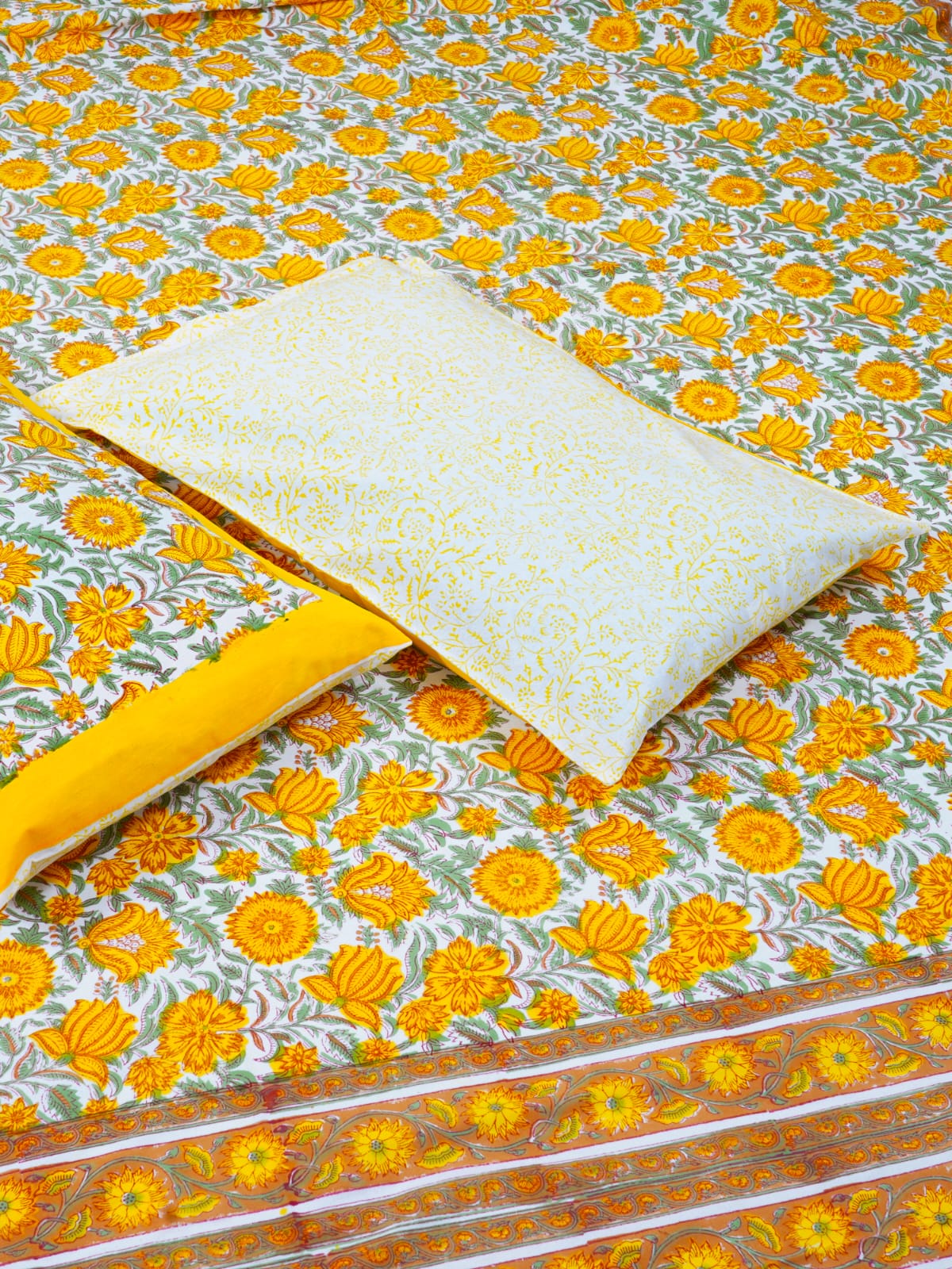 Hand Block Printed Jaipuri Double Bedsheet