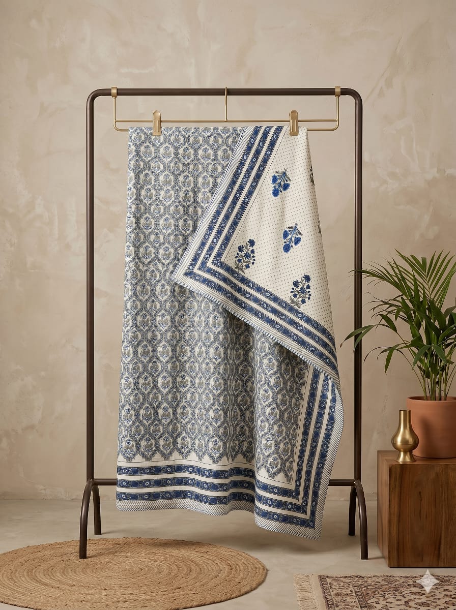 Hand Block Printed Jaipuri Dohar