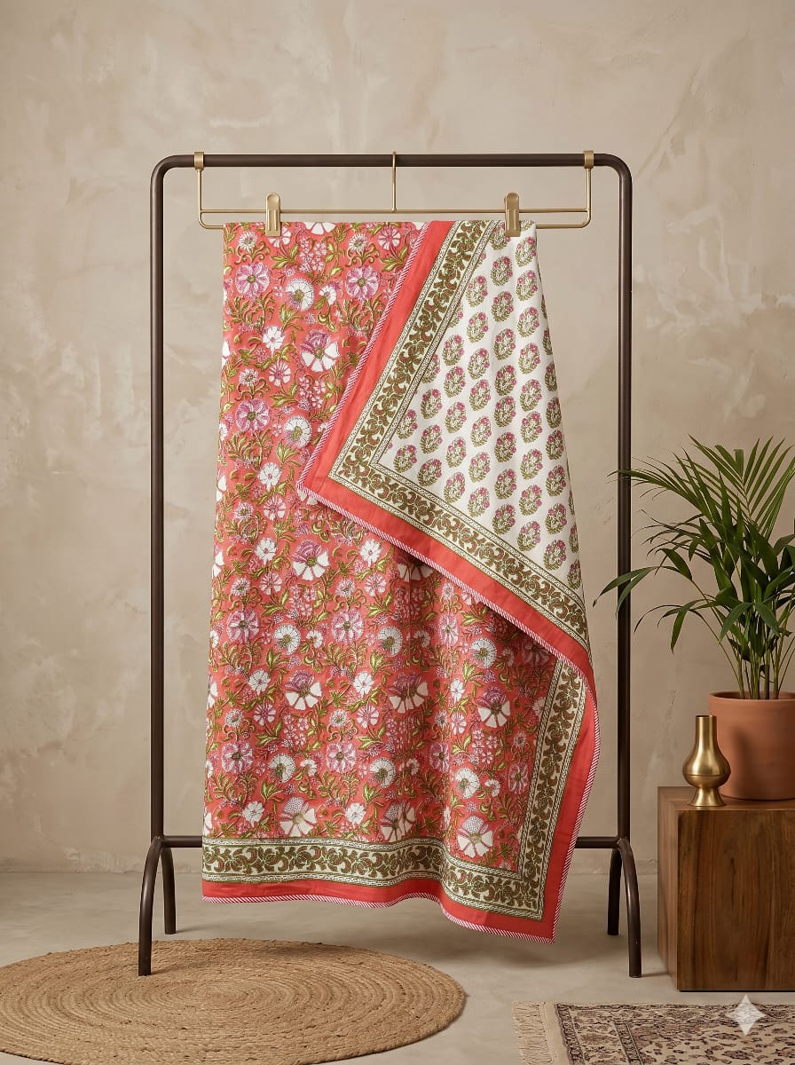Hand Block Printed Jaipuri Dohar