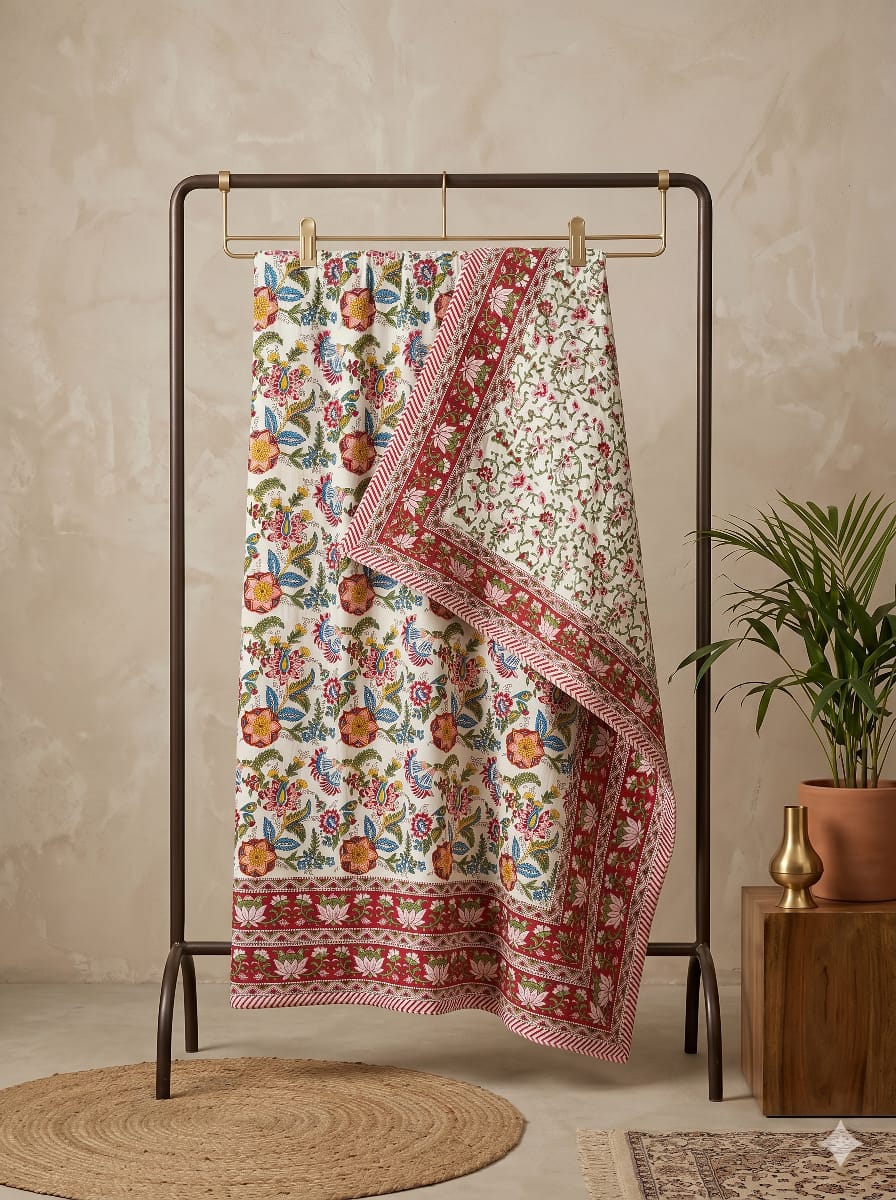Hand Block Printed Jaipuri Dohar