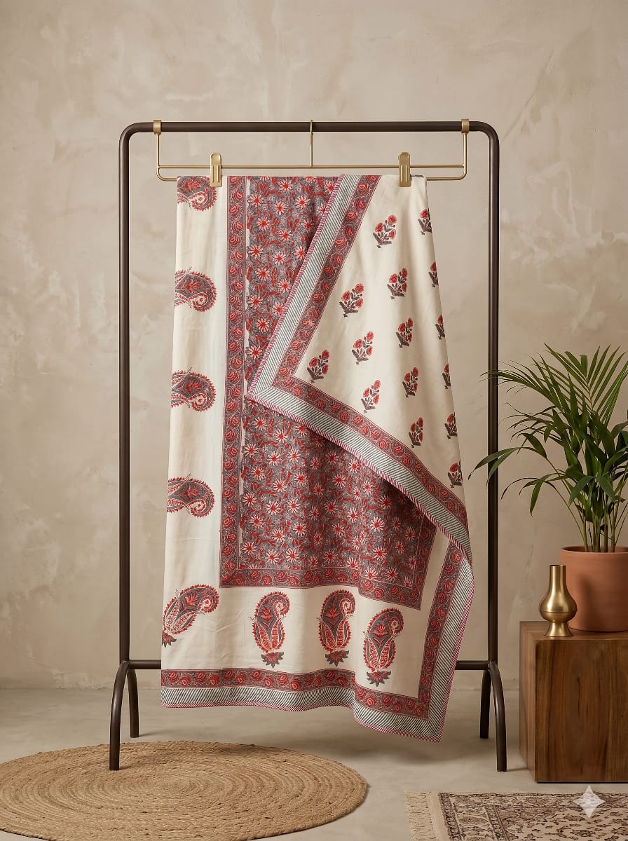 Hand Block Printed Jaipuri Dohar