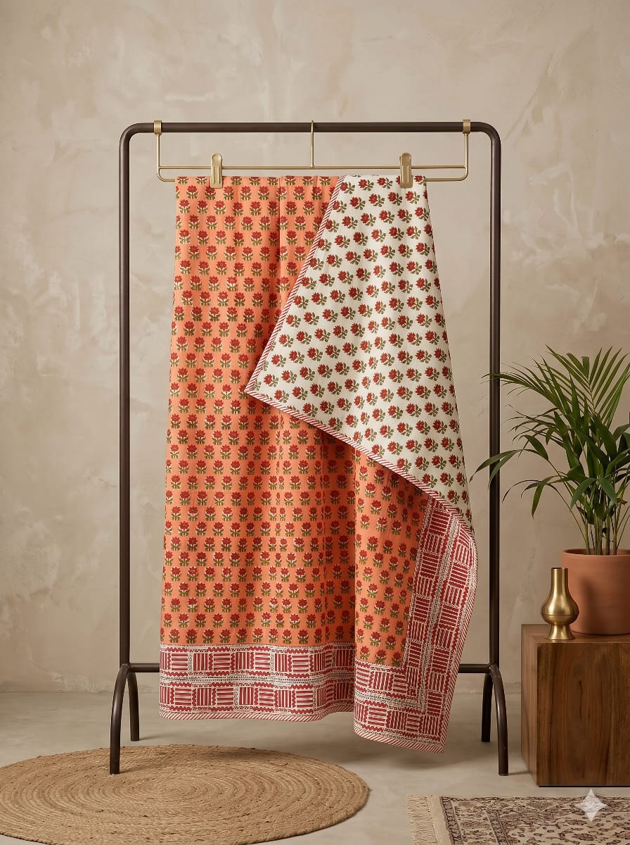 Hand Block Printed Jaipuri Dohar