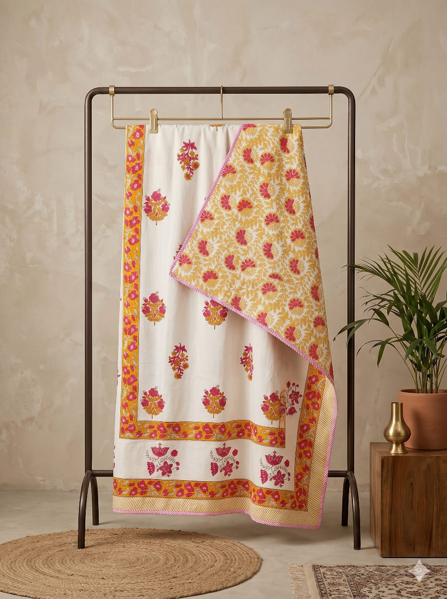Hand Block Printed Jaipuri Dohar