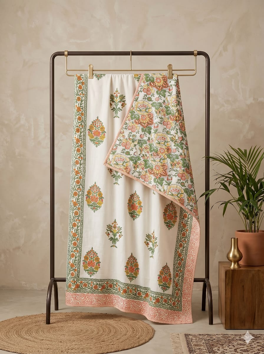 Hand Block Printed Jaipuri Dohar