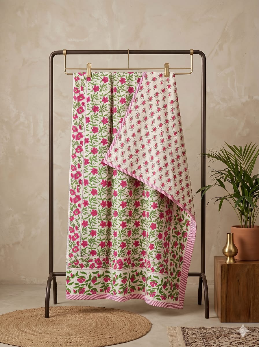 Hand Block Printed Jaipuri Dohar