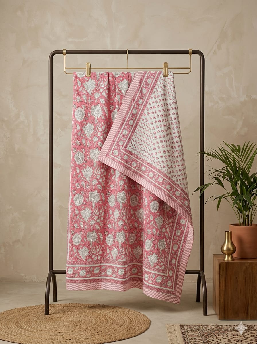 Hand Block Printed Jaipuri Dohar